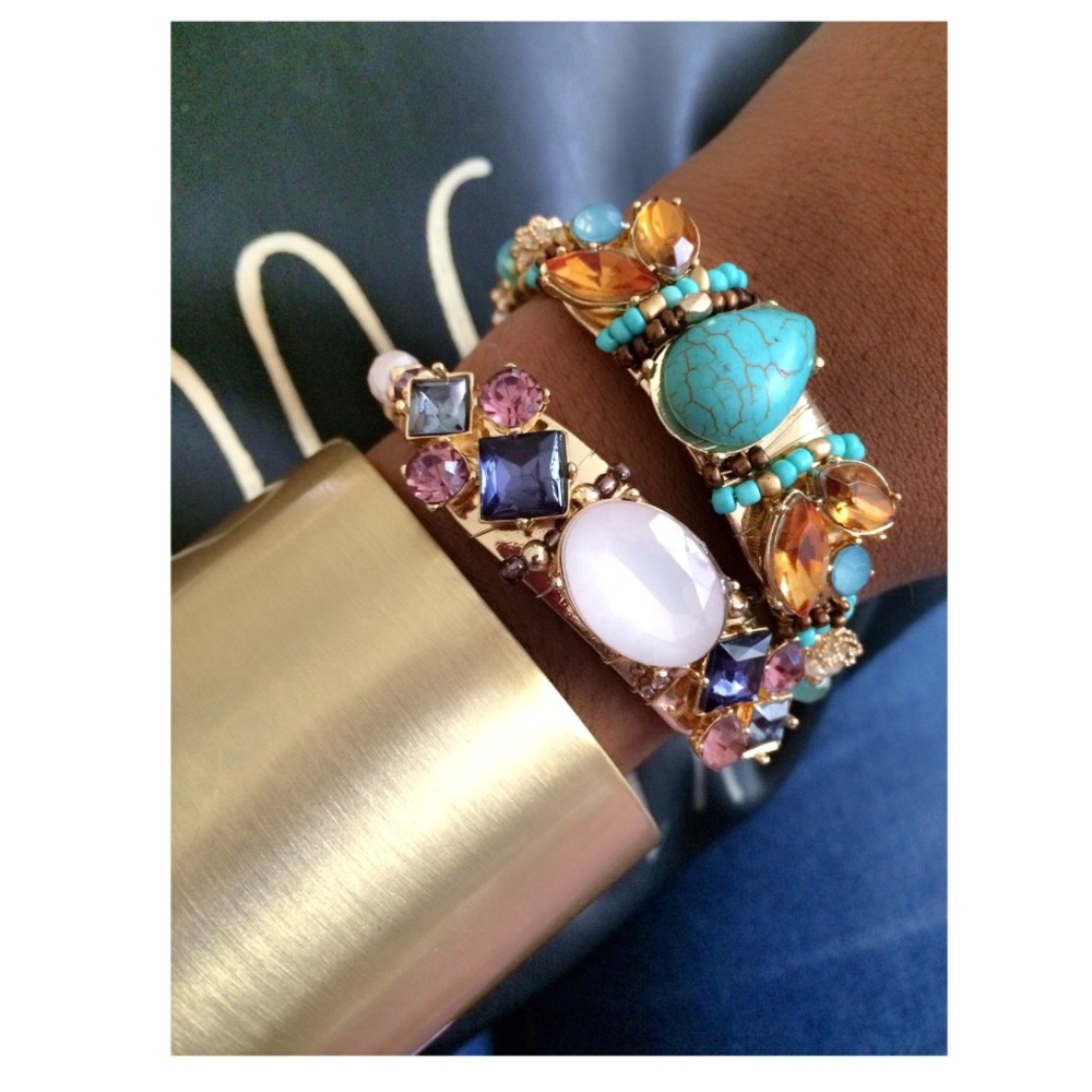 Bejeweled | Multi-color stone | Bangle